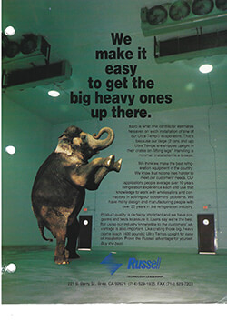 “We make it easy to get the big heavy ones up there” Ultra-Temp Ad 1994