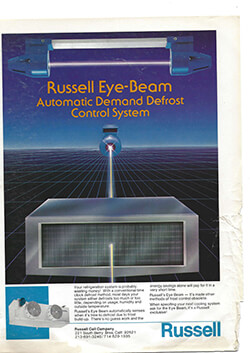 Russell Eye-Beam Automatic Demand Defrost Control System Ad circa 1980s
