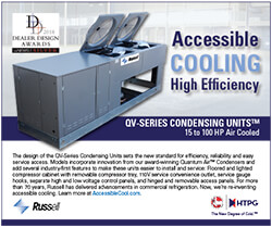 “Accessible Cooling” QV-Series Condensing Units with DDA Award Ad 2018