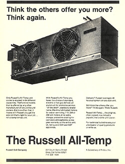 All-Temp Unit Coolers Ad 1976