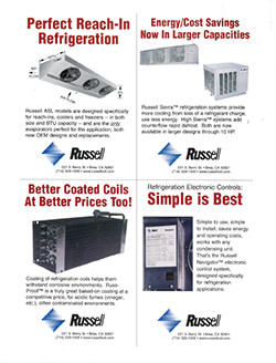 Russell Coil 4-product Ad circa 1995