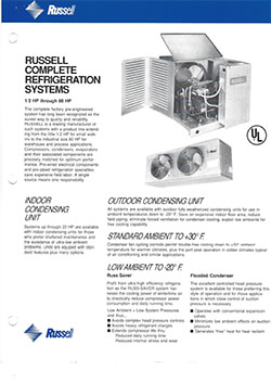 Russell Complete Refrigeration Systems Flyer 1993
