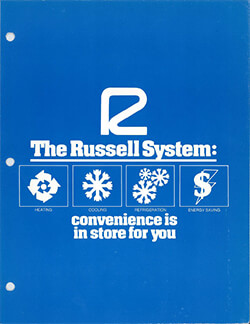 Russell System “Convenience is in store for you” Direct Mail Brochure Circa 1980s