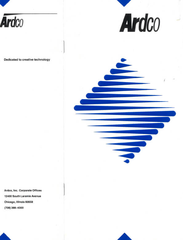 Ardco Company Brochure 1990