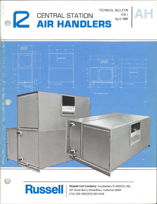 Central Station Air Handlers 1986