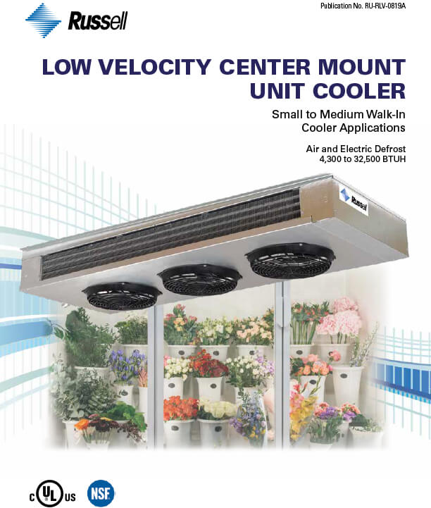Low Velocity Center Mount Unit Coolers 2019