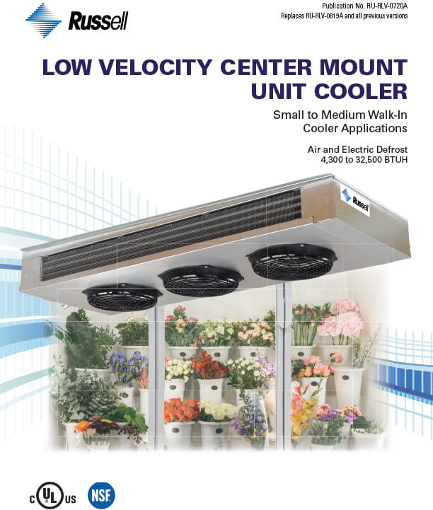 Low Velocity Center Mount Unit Coolers 2020