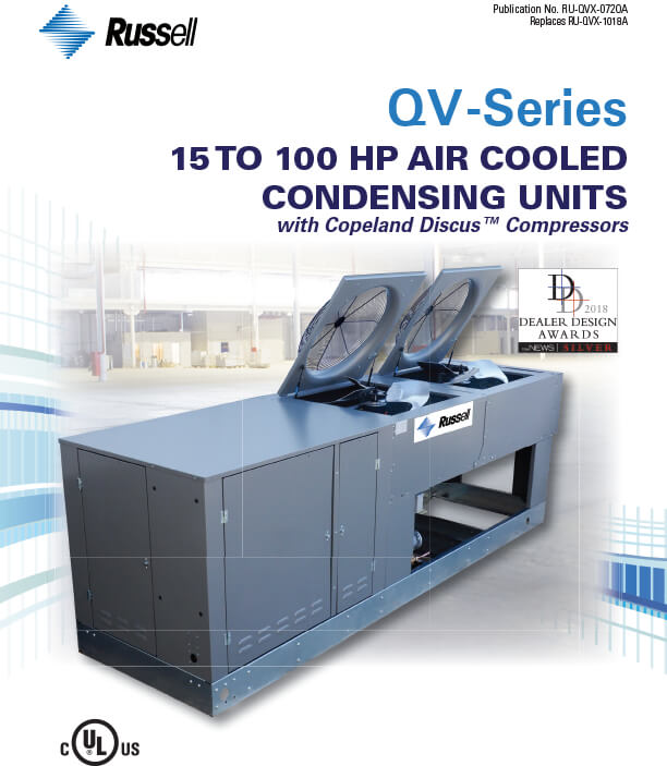 QV-Series 15 to 100 HP Air Cooled Condensing Units 2020